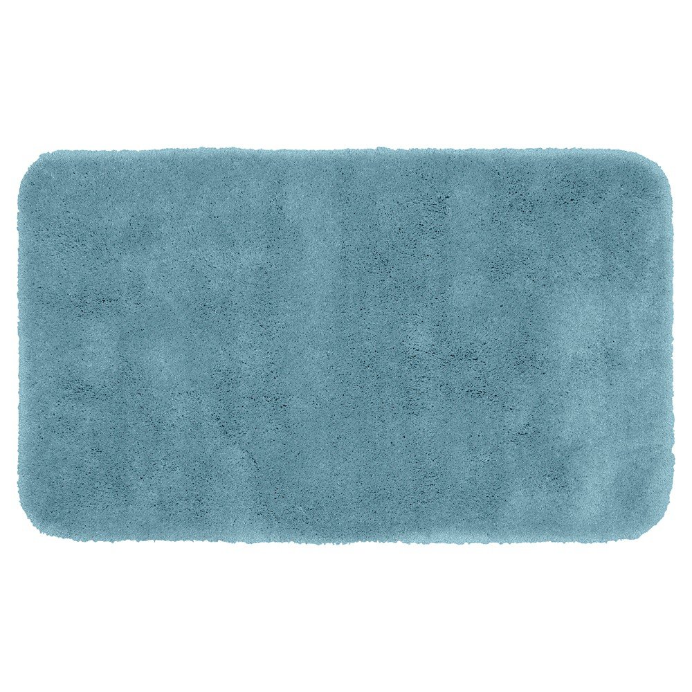 30inx50in Finest Luxury Ultra Plush Washable Nylon Bath Rug Basin Blue - Garland