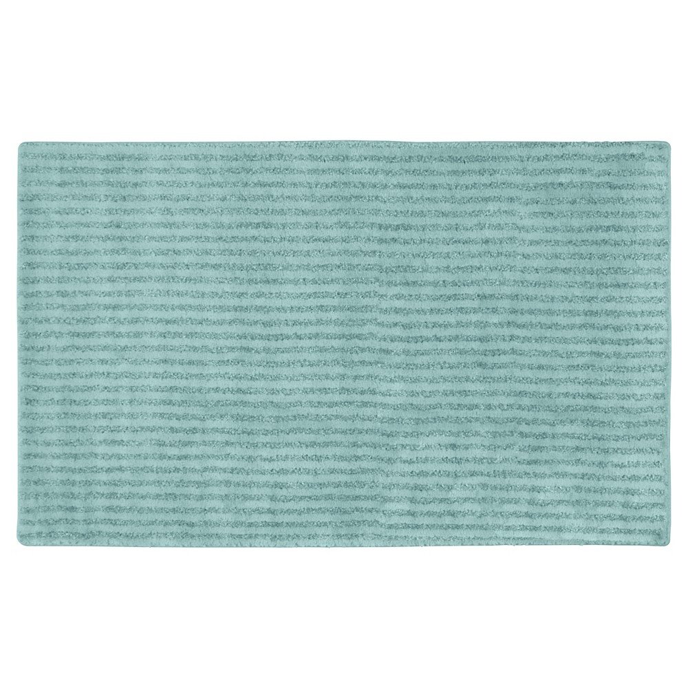 30inx50in Sheridan Plush Washable Nylon Bath Rug Sea foam - Garland