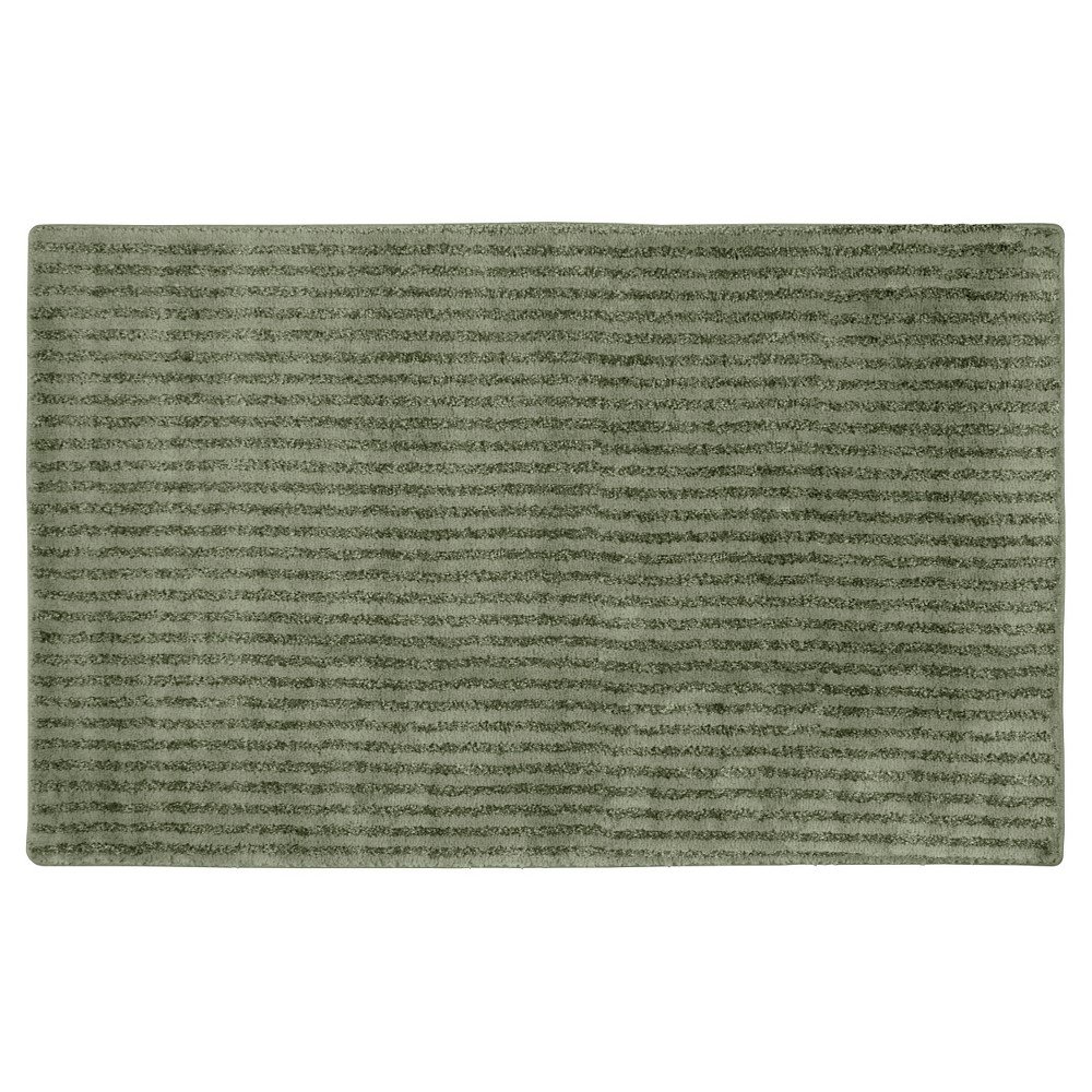 30inx50in Sheridan Plush Washable Nylon Bath Rug Deep Fern - Garland