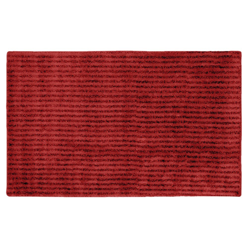 30inx50in Sheridan Plush Washable Nylon Bath Rug Chili Pepper Red - Garland