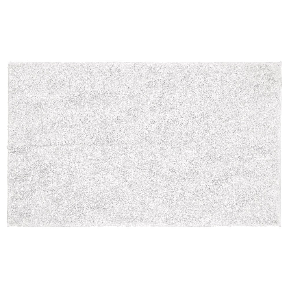 30inx50in Queen Cotton Washable Bath Rug White - Garland