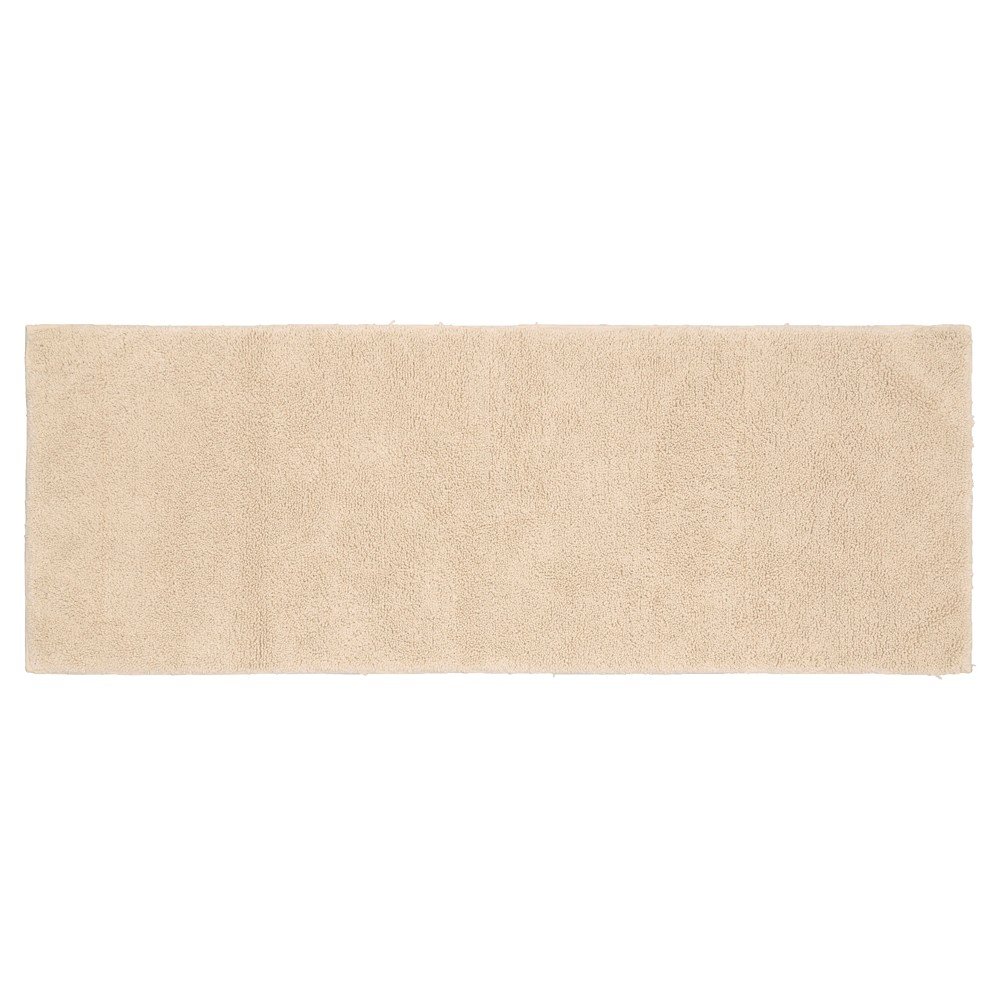 22inx60in Queen Cotton Washable Bath Runner Natural - Garland