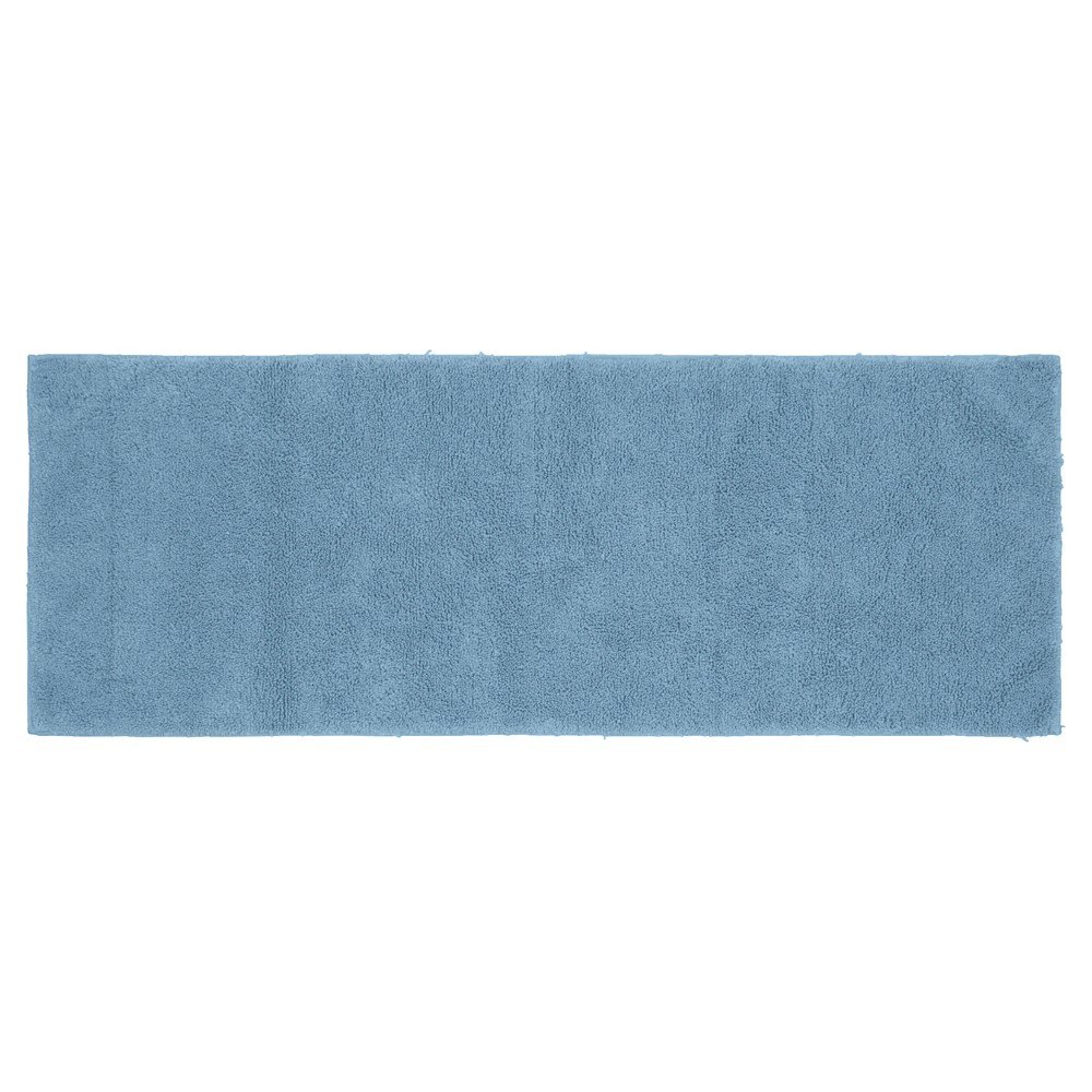 22inx60in Queen Cotton Washable Bath Runner Sky Blue - Garland