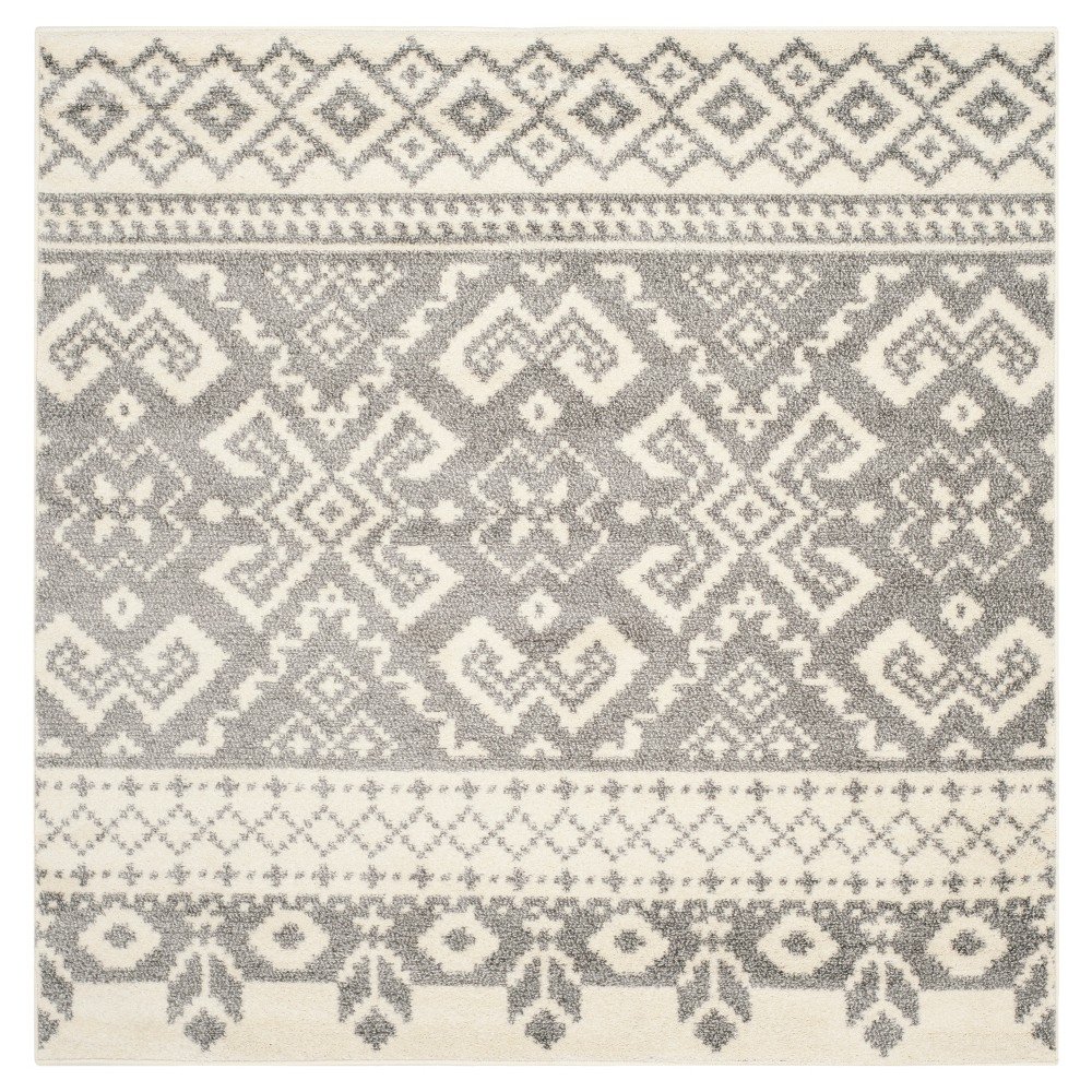 Adron Area Rug - Ivory/Silver (10'x10') - Safavieh