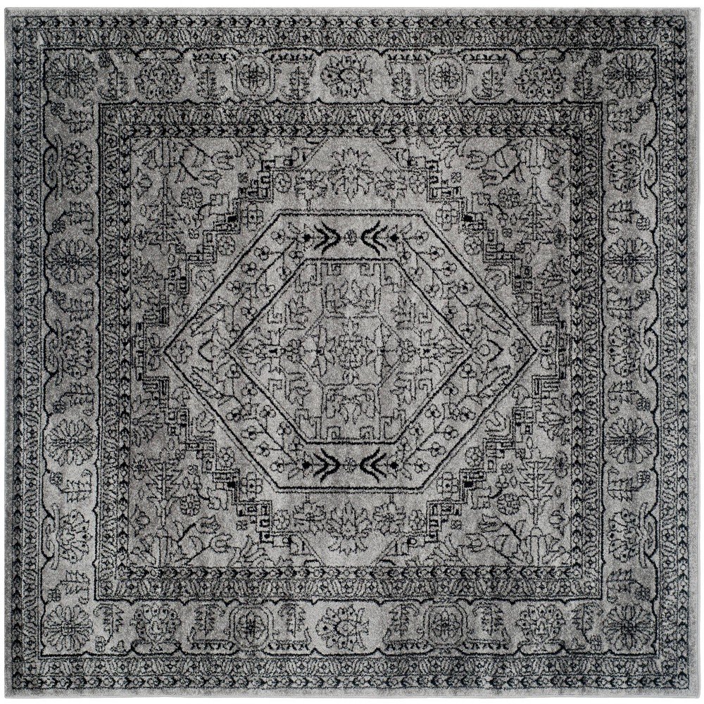  Aldwin Area Rug Silver/Black