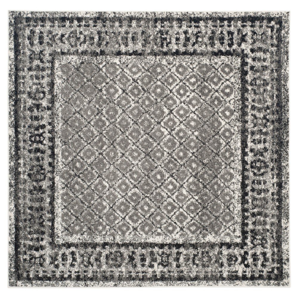 Remi Area Rug - Ivory/Silver (6'x6') - Safavieh