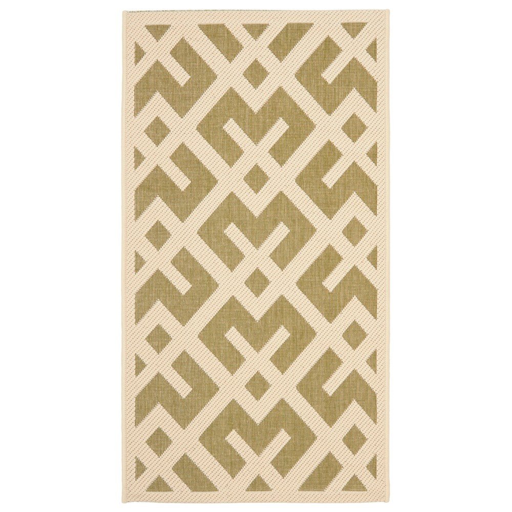 2'X3'7in Kassel Outdoor Rug Green - Safavieh
