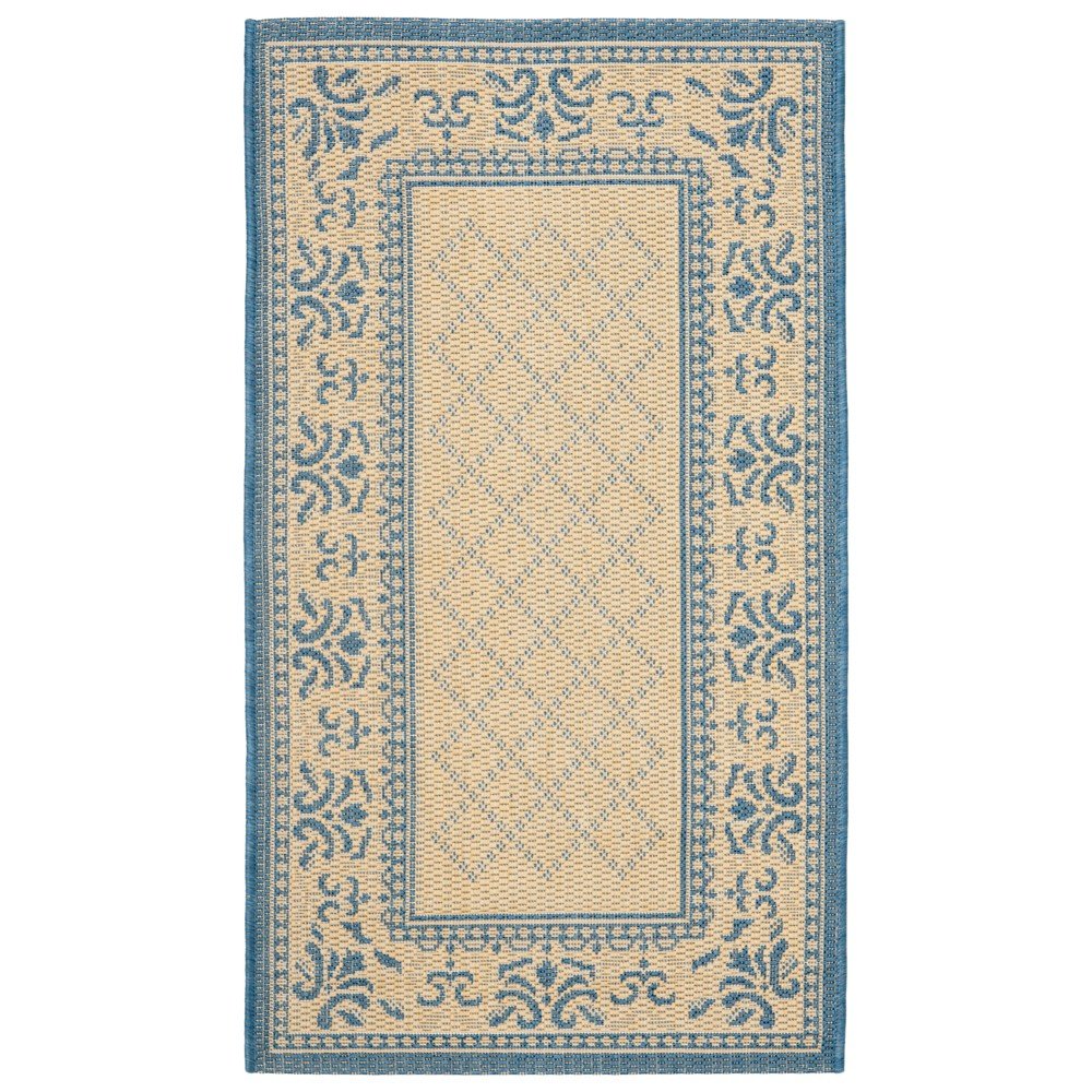  Alicante Outdoor Rug Natural/Blue