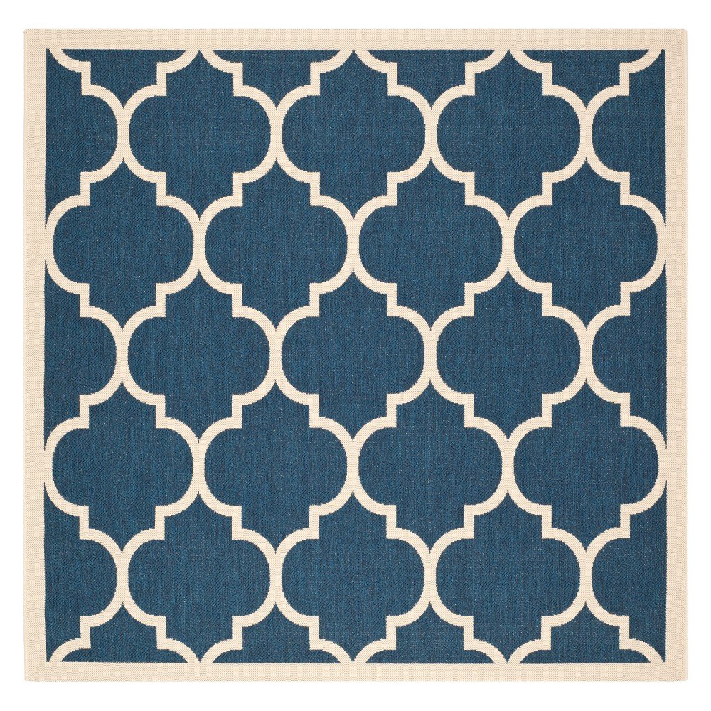  x 4' Square Courtyard Alyssa Outdoor/Indoor Rug