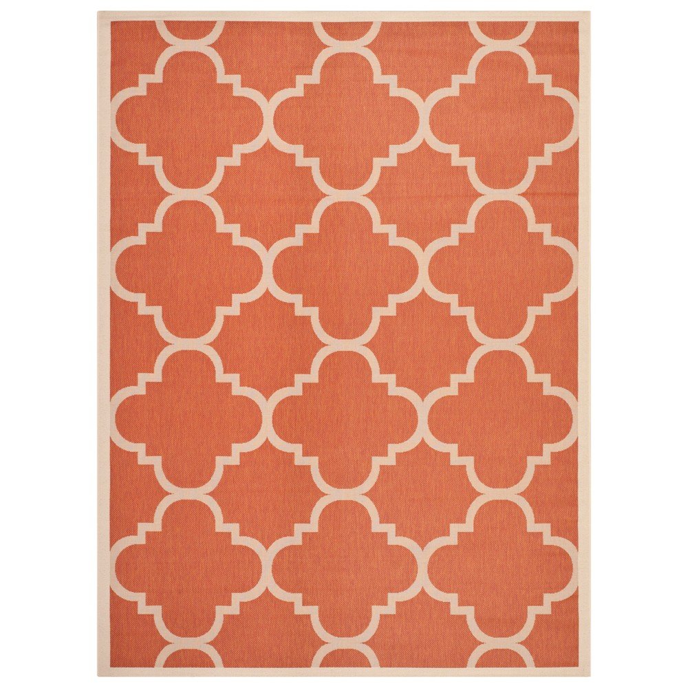 9' x 12' Richmond Outdoor Rug Terracotta - Safavieh