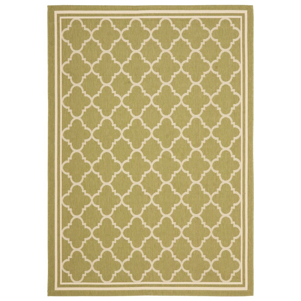 9'X12' Rectangle Renee Patio Rug Green/Beige - Safavieh