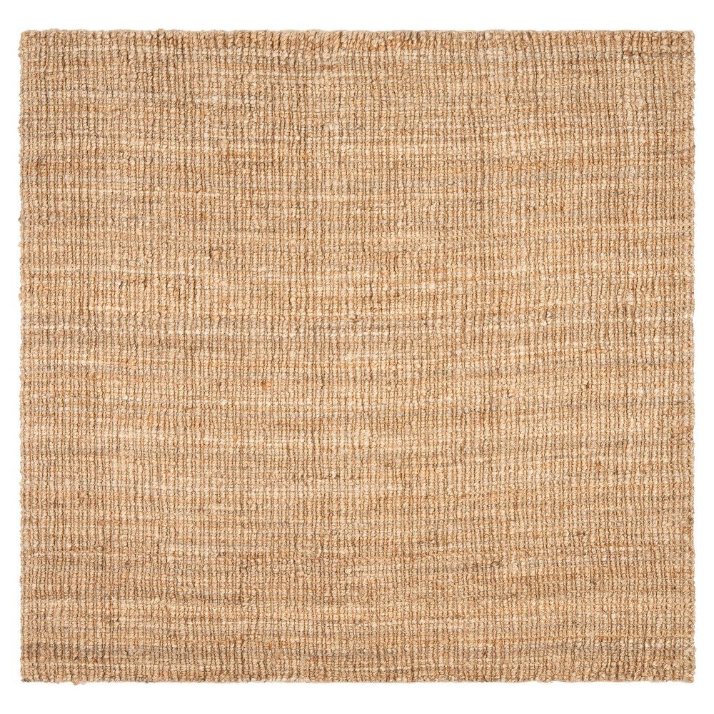 9'x9' Solid Area Rug Natural - Safavieh