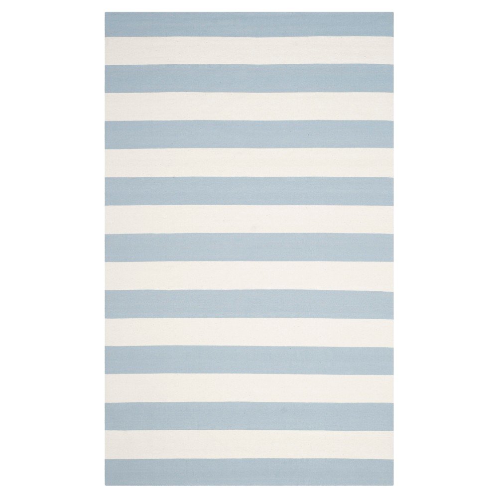 5'x8' Mati Flatweave Area Rug Sky Blue/Ivory - Safavieh