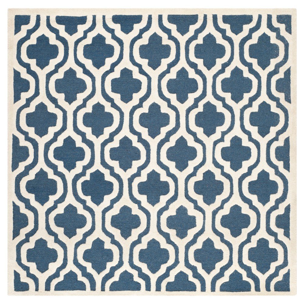 10'x10' Square Camila Rug Navy/Ivory Square - Safavieh