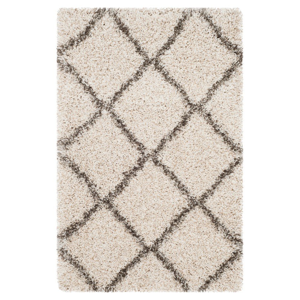 2'x3' Corbin Hudson Shag Rug Ivory/Gray - Safavieh