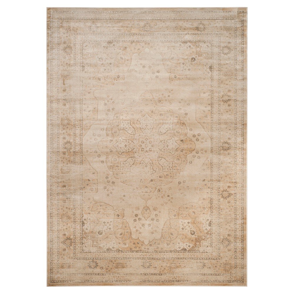 8'x12' Abstract Loomed Area Rug Cream - Safavieh