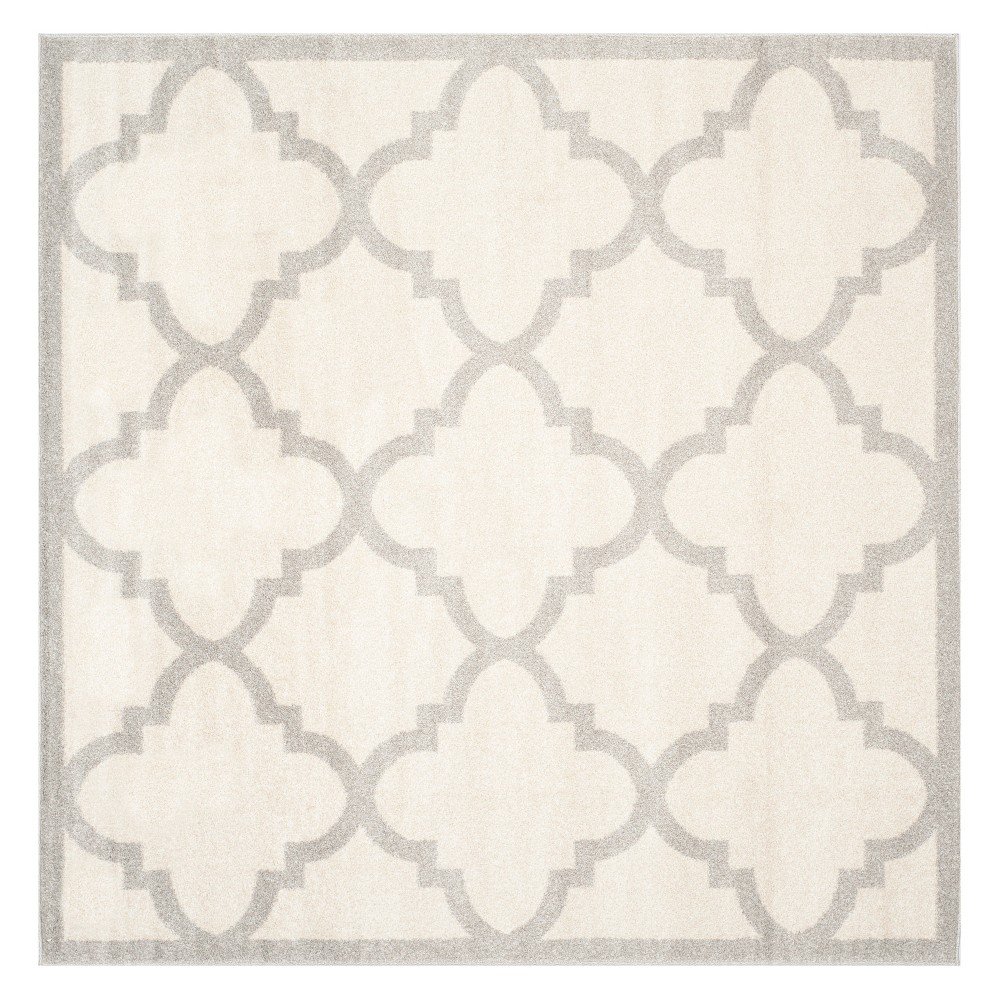  Square Amherst Geometric Outdoor Rug Beige/Light Gray