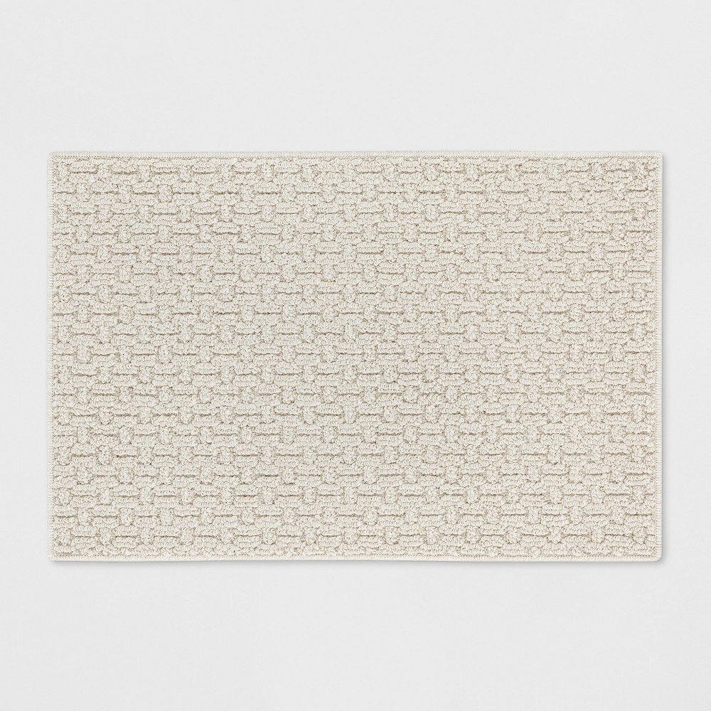 1'8inx2'6in Solid Washable Accent Rug Tan - Made By Design