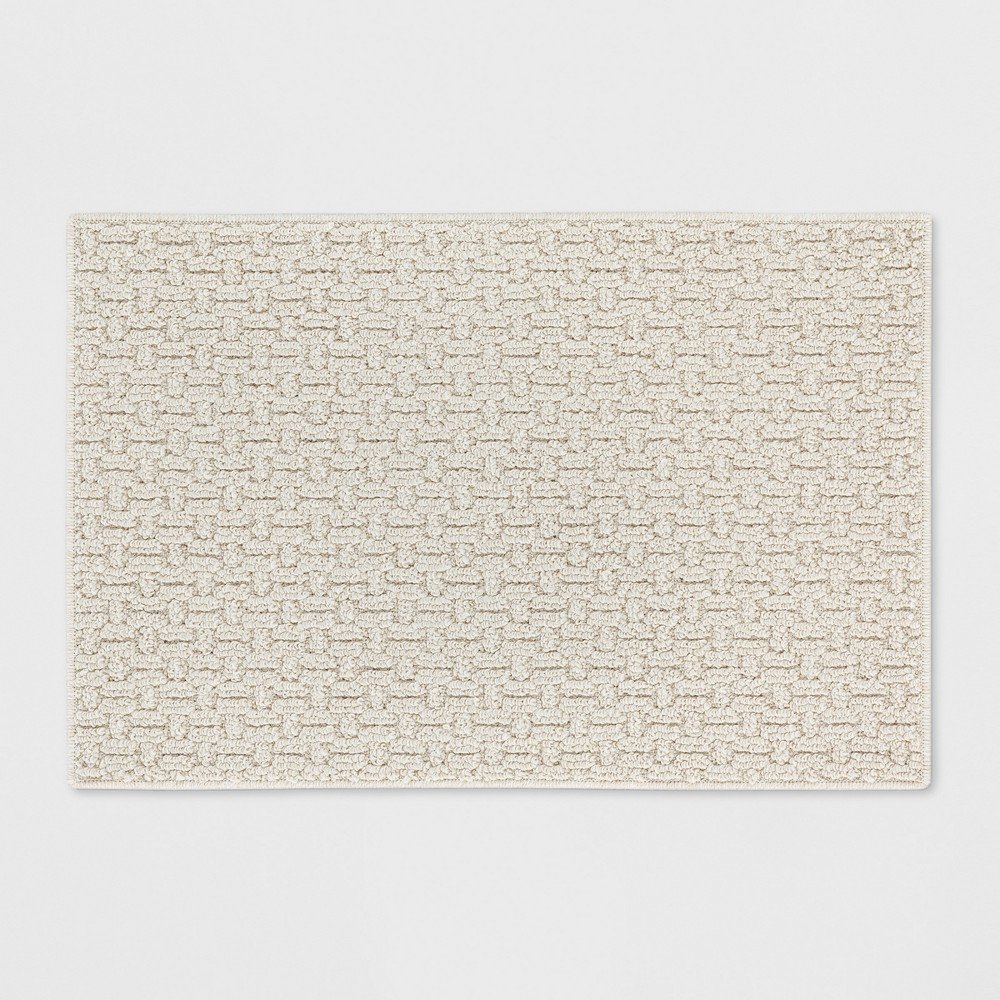  Solid Washable Accent Rug Tan