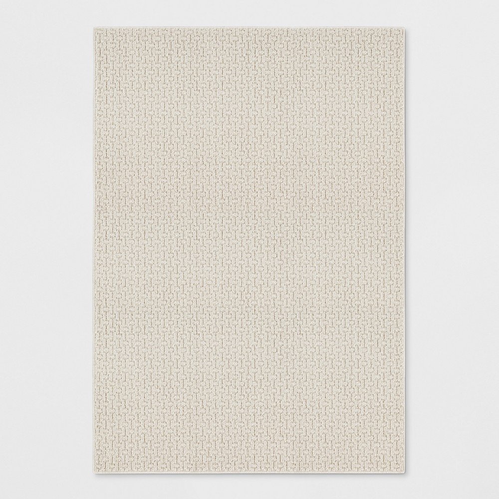 7'x10' Solid Washable Area Rug Tan - Made By Design™