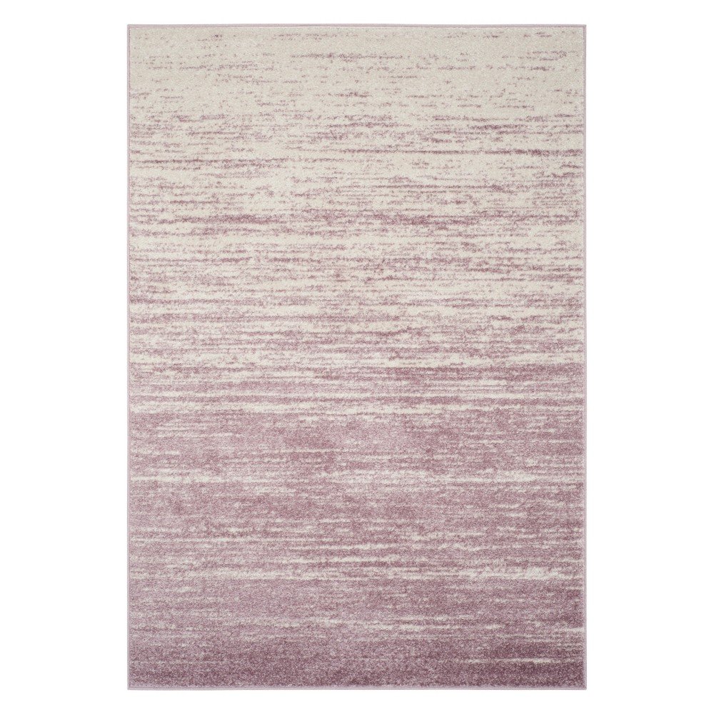 4'X6' Ombre Design Area Rug Cream/Purple - Safavieh
