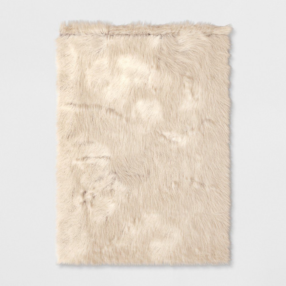 5'X7'/60inX84in Solid Doormat Ivory - Project 62