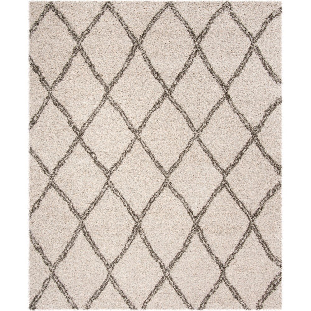 9'x12' Madeleine Geometric Loomed Rug Ivory/Gray - Safavieh