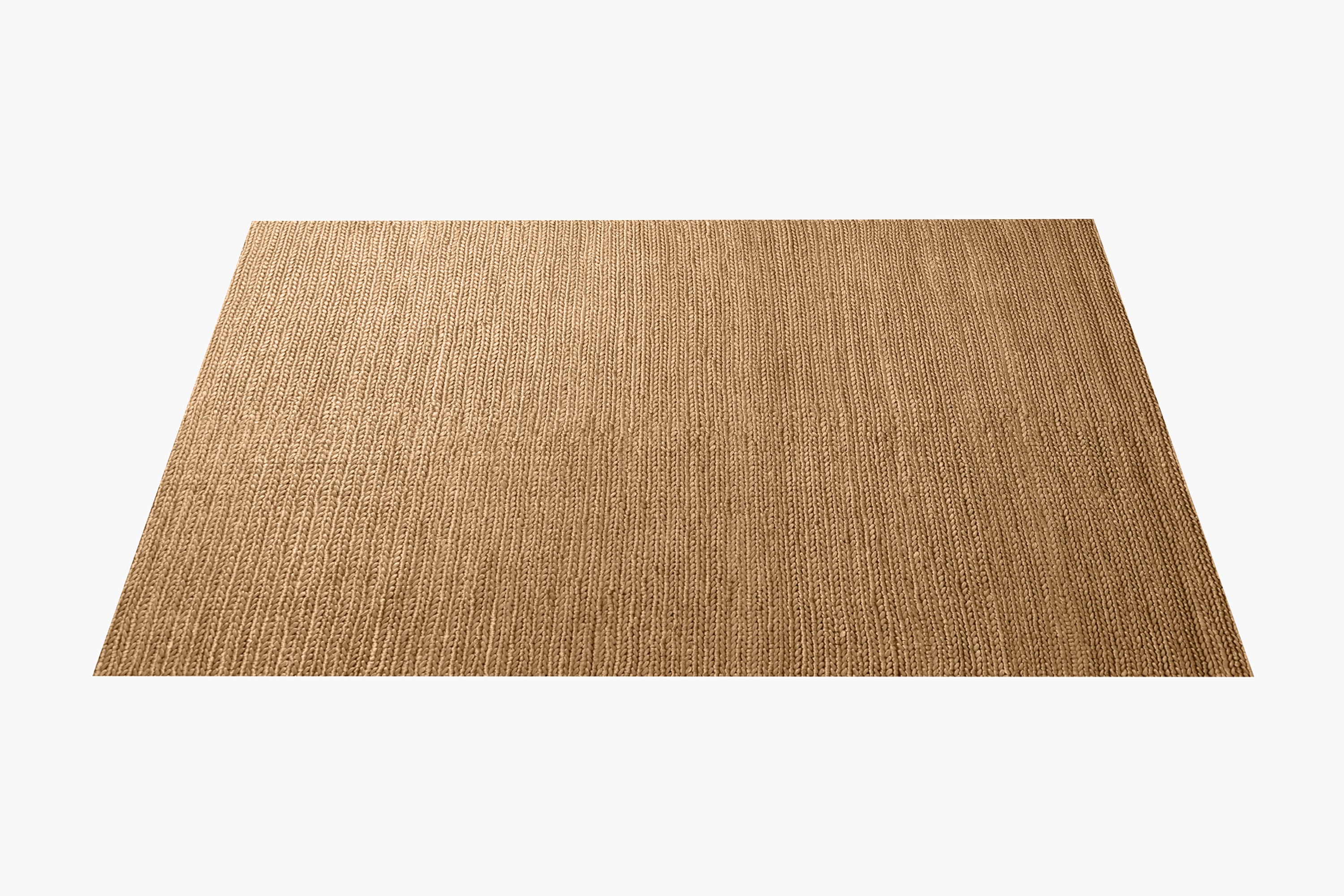 Chunky Hand-Braided Jute Rug – Honey (Honey / 9' x 12')