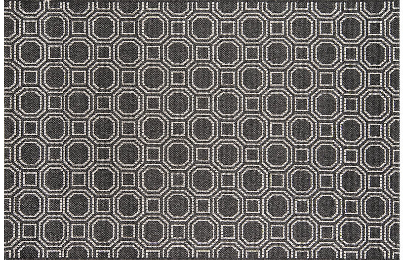 Downeast Camden Outdoor Rug - Charcoal - Erin Gates - 2'x3'