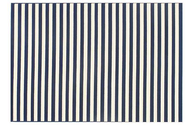 Milos Outdoor Rug - Navy - 1'8inx3'7in