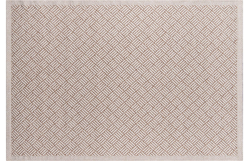 Rempili Outdoor Rug - Tan/White - 2'x3'